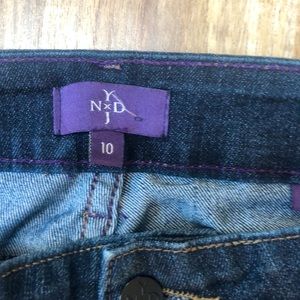 NYDJ Womens Ankle Skinny Dark Wash Jeans Size 10